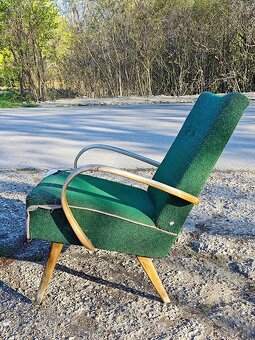 Retro kreslo TON Jaroslav Šmídek (štýl Halabala) - 9