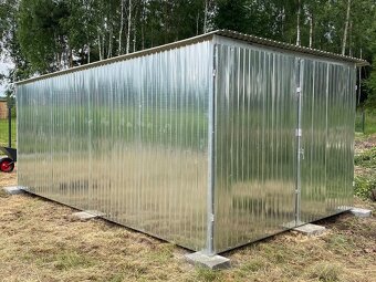 Plechová garáž 3x5m DOPRAVA MONTÁŽ GRÁTIS PO SK - 9