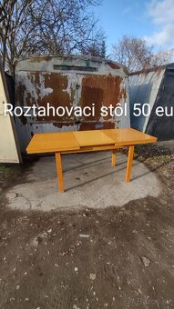 Predám 4 kusy stoličky a rozťahovaci stôl - 9