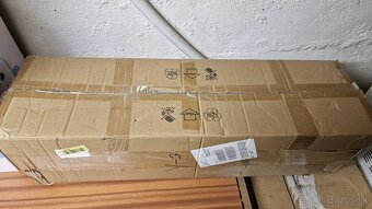 Vintage kovový obdĺžnikový luster - 9