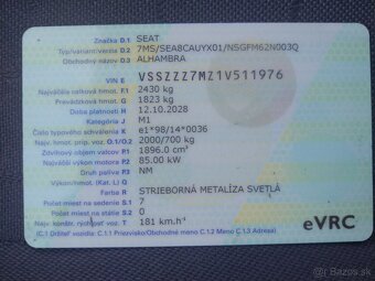 SEAT ALHAMBRA 1.9 TDI 85 Kw - 9