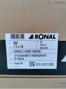 Vw Multivan alu disky Ronal 5X120 7,5X18 ET52 1215 - 9