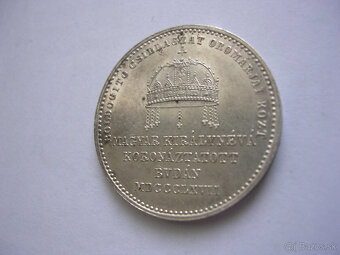 Veľký strieborný korunovačný žetón 1867 Alžbeta Sissi - 9