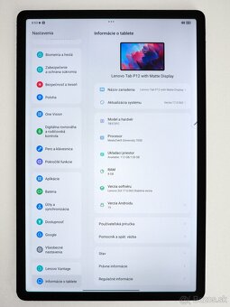 Tablet Lenovo P12, 8/128GB, Stylus, 3K matný display, A15 - 9