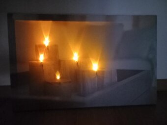 Starší svietiaci led obraz 55x35x2 cm - 9