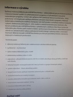 Predám motorový bežiaci pás inSPORTline - 9