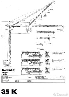 Žeriav Liebherr Turmdrehkran 35K - 9