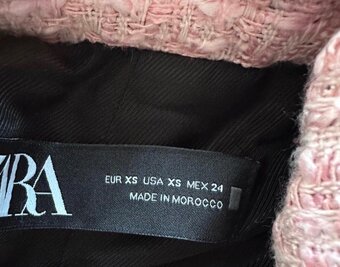 —————-Ružové tvídové sako Zara, XS/34, 30.90 E———- - 9