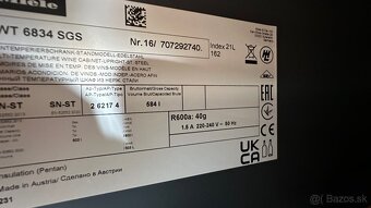 Vinoteka MIELE KWT 6833 SG Nova Cena bola 6300 eur teraz 299 - 9