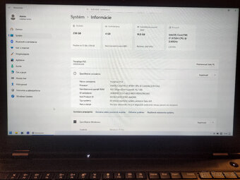 Lenovo ThinkPad P53 – i7-9750H, Quadro T1000 4GB, 16GB RAM, - 9
