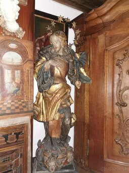 Baroková drevorezba Mária Immaculata na predaj - 9