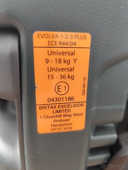 Autosedacka Britax Romer 8-18kg Y a 15-36 universal - 9