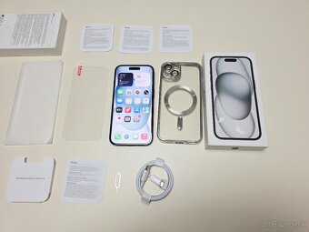 APPLE IPHONE 15 128GB BLACK,ZDRAVIE BATERKY 100% - 9