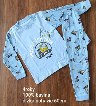 Dvojdielne pyžamo motív traktor - 9