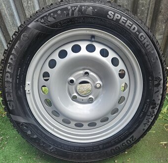 Originálna zimná sada VW - 5x112 r16 + Semperit 205/60 r16 - 9