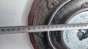 Predám starý veľký barometer s teplomerom Precision France 9 - 9