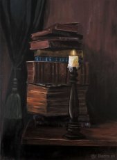 Ručne maľovaný obraz - zátišie - 9