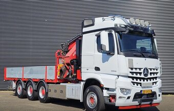 Mercedes-Benz Arocs 2553-8x4–Valník+HR-HMF 50 t/m+JIB-EURO 6 - 9