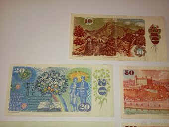 BANKOVKY 10-500 KČS, OSMDESÁTÁ LÉTA, 5 RŮZNÝCH EMISÍ - 9