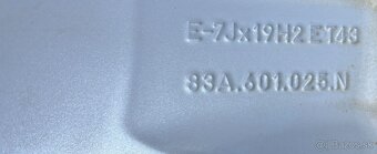 Originální Alu kola Audi Q3, Škoda Kodiaq,Tiguan R19 DOT23 - 9