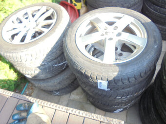 Alu disky Škoda 5x100, pneu 215/45 R16 č.12d - 9