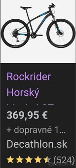 Rockrider ST 520, rám "L", kolesá 27,5" - 9