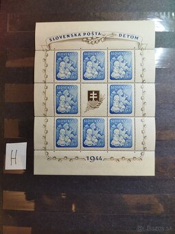Slovenský štát - Hárček Deťom 1944 - všetky typy - 9
