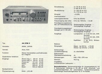 Aiwa 8700 - TOP MODEL / Super stav - REZERVOVANÉ - 9