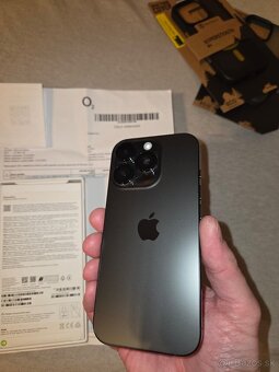 iPhone 16 Pro,Black Titanium,256GB,top stav,zaruka 13mes. - 9