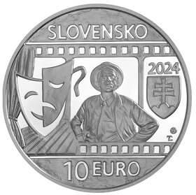 JOZEF KRONER 10 EUR PROOF MINCA + FUTBAL KNIHA + BANKOVKY - 9