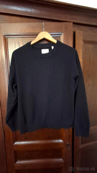 tmavomodrý sveter gant S - 9
