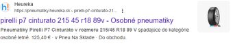 Pirelli letné 215/45 R18 Cinturato na diskoch - 9