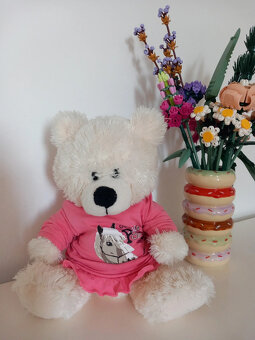 Starší plyšový medvedík 28 cm - 9