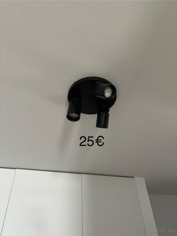 Predám čierne svietidlá,rôzne typy a veľkosti.Cena od 5€-50€ - 9