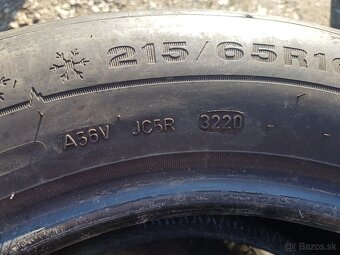 215/65 r16 zimné pneumatiky 2ks Goodyear 2ks Dunlop - 9