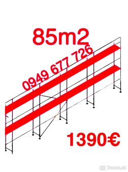 Predám lešenie fasádne lešenie – systém Plettac - 9