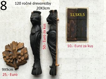 Drevorezby starožitné rok 1870 - 1900 - 9