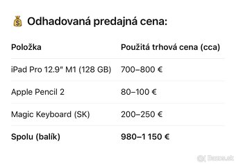 iPad Pro 12.9 M1 (2021) + Apple Pencil 2 + Magic Keyboard SK - 9
