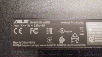 Predám notebook Asus A540B - 9