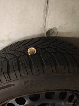 Plechové disky 5x112r16 so zimnými pneu - 9
