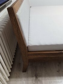 Luxusná dubová posteľ Ella + 2 stolíky zdarma - 9