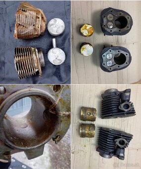 Válce písty těsnění kroužky čepy Ural M72 Dněpr Dneper K750 - 9