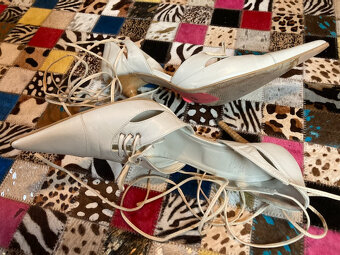 Talianske kožené lodičky veľkosť 38 - 9