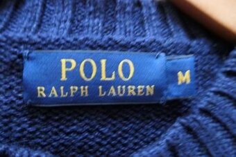 RALPH LAUREN BEAR ikonicky bavlneny damsky sveter M - 9