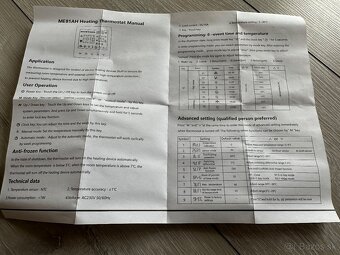 Izbový Termostat pre podlahové kúrenie predám - 9