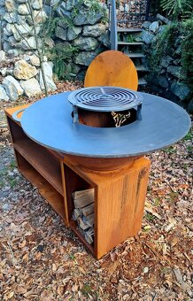 Ohniskovy gril corten pult - 9