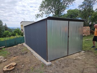 Plechová garáž 5x3m Doprava Montáž grátis po celom Slovensku - 9