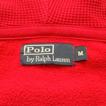 Polo Ralph Lauren červená mikina na zips s kapucňou M - 9