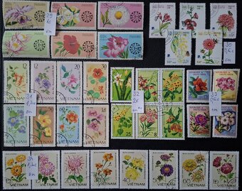 Postove znamky Kvety. (91poloziek) - 9