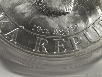 Stříbrná 10 oz investiční mince Český lev 2022 stand, 311gr. - 9